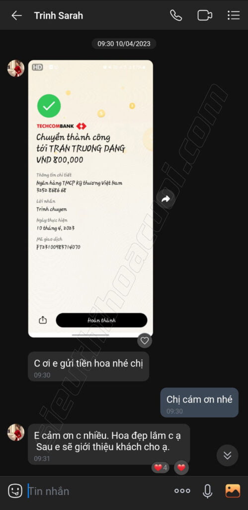Hoa cưới Vintage đẹp - Cô dâu Trinh Sarah feedback 4 feedback hoa cuoi cam tay co dau trinh sarah msg